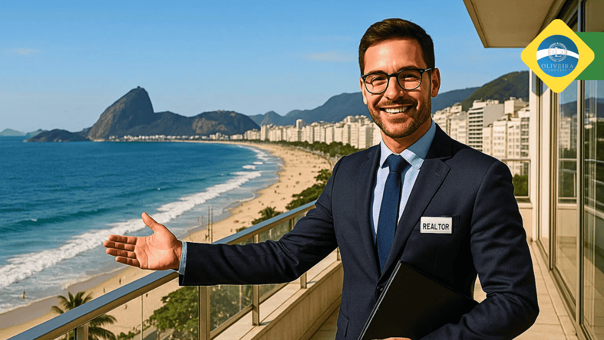 A real estate agent showing properties in Copacabana_Rio de Janeiro
