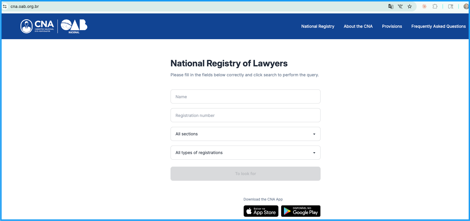 National Registry of Lawyers