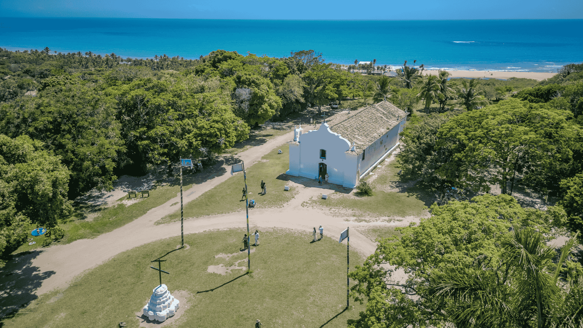 Aerial view of Quadrado Square in Trancoso | Photo by: Janderson Saturnino