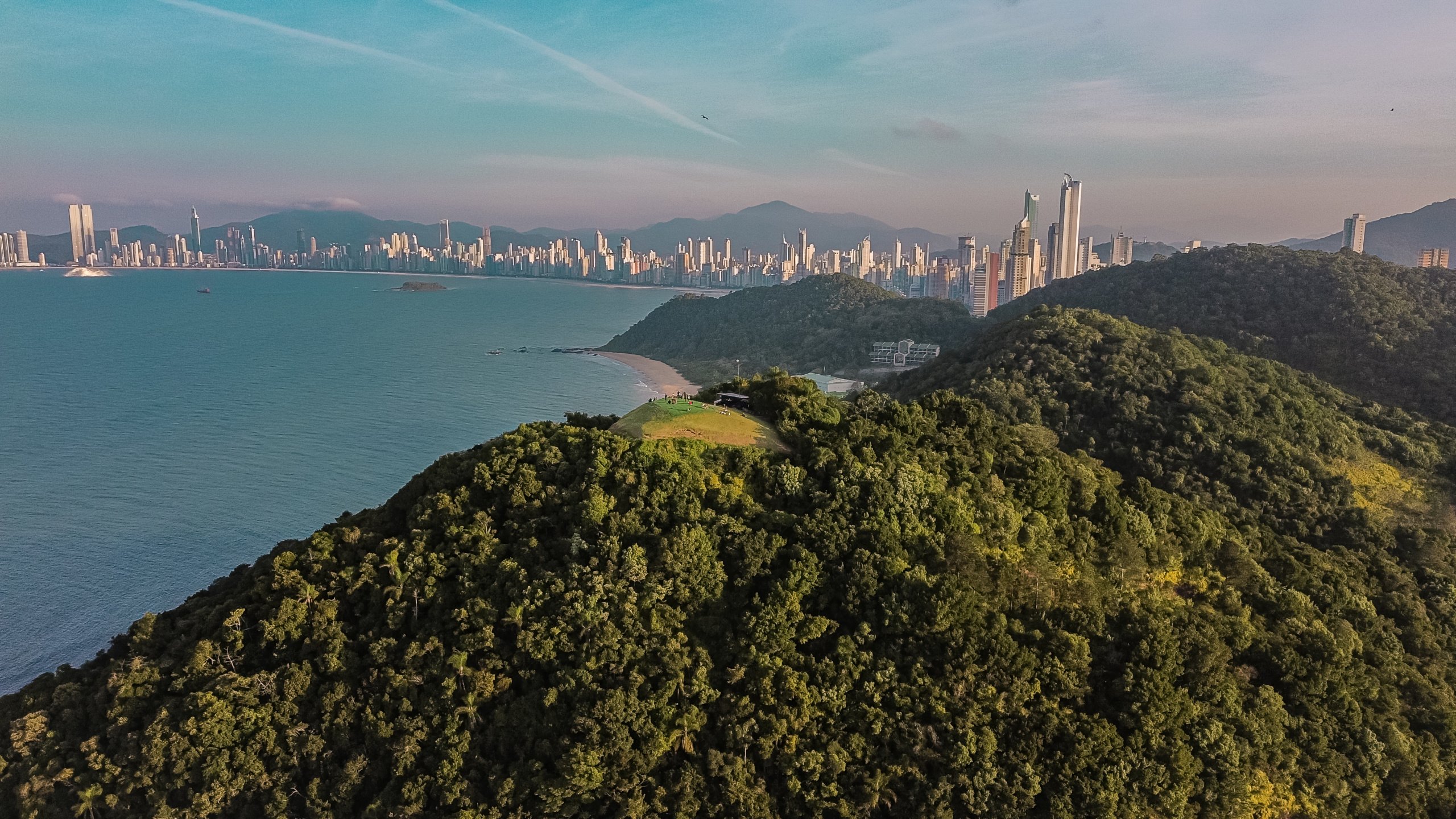 Morro do Careca overlooking Praia Brava and Balneário Camboriú | Photo by: Merlin Donald