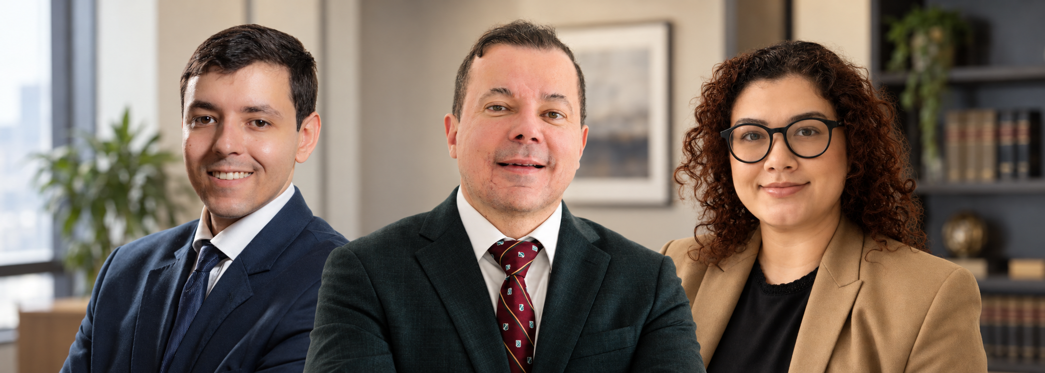 Paulo Sales, Luciano Oliveira, and Georgia Machado, Oliveira Lawyers real estate team