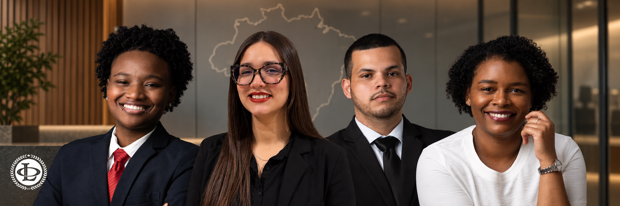 Oliveira Lawyers immigration team: Atlas, Kerolayne, Patrick and Vitoria
