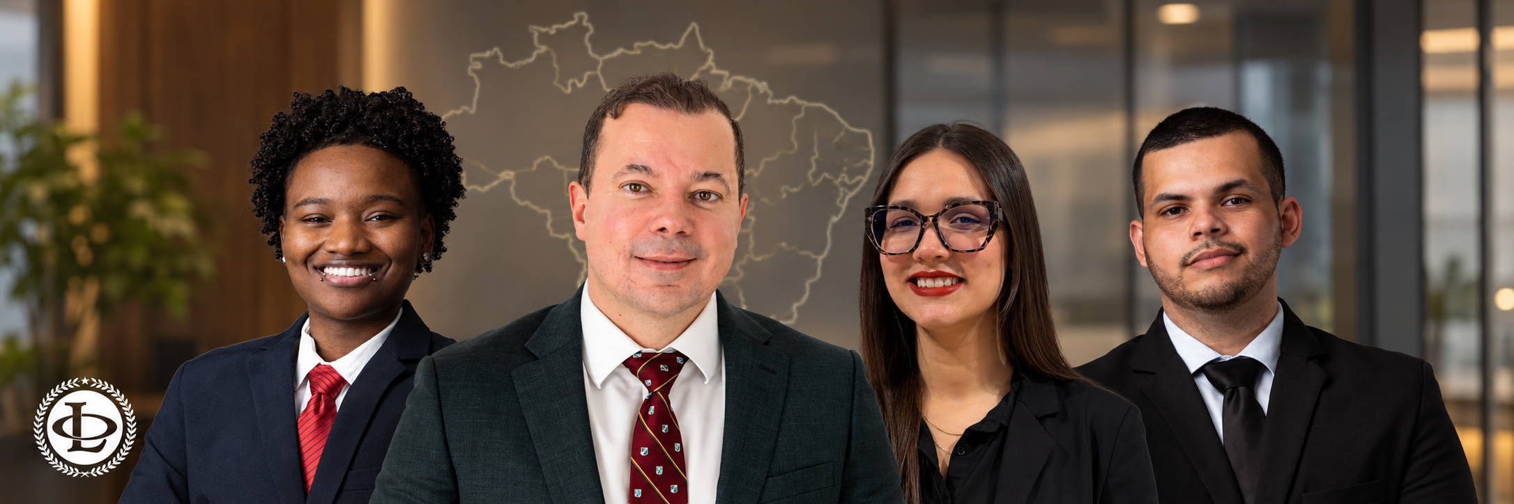 Oliveira Lawyers immigration team: Atlas, Luciano, Kerolayne and Patrick