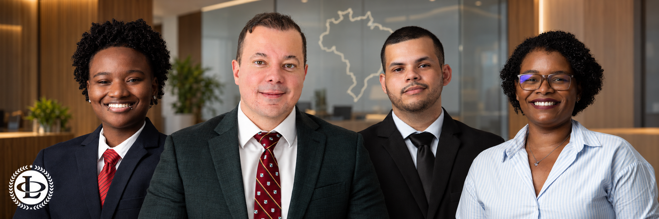Oliveira Lawyers immigration team: Atlas, Luciano, Patrick and Vitoria