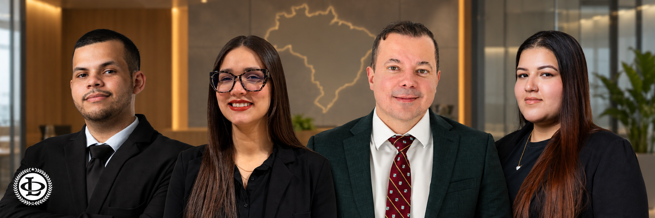 Oliveira Lawyers immigration team — Patrick, Kerolayne, Luciano and Sara
