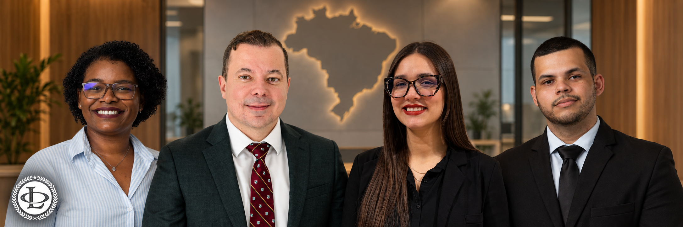Oliveira Lawyers immigration team — Vitoria, Luciano, Kerolayne and Patrick