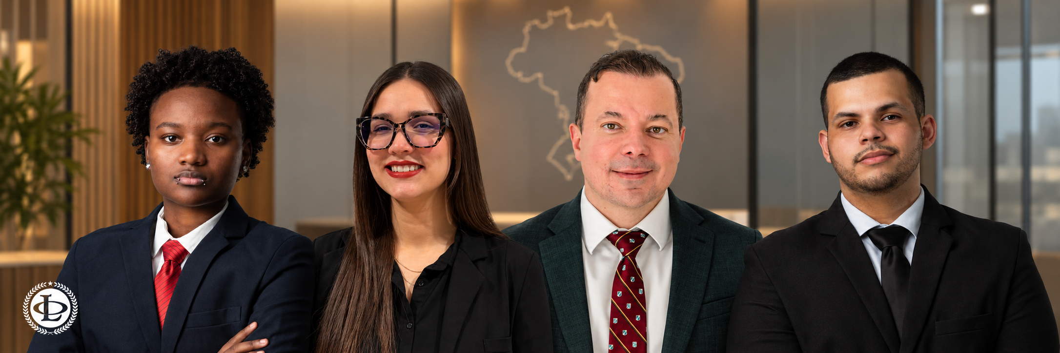 Oliveira Lawyers immigration team — Atlas, Kerolayne, Luciano and Patrick