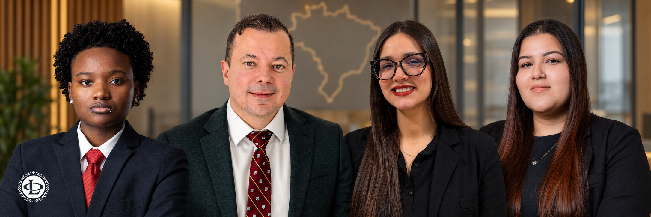 Oliveira Lawyers immigration team — Atlas, Luciano, Kerolayne and Sara