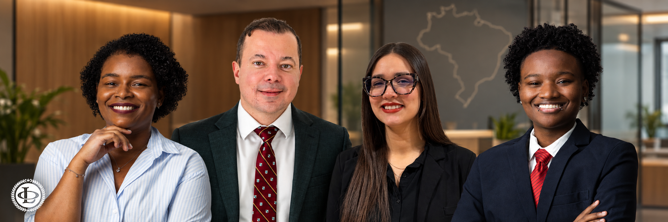Oliveira Lawyers immigration team — Vitoria, Luciano, Kerolayne and Atlas