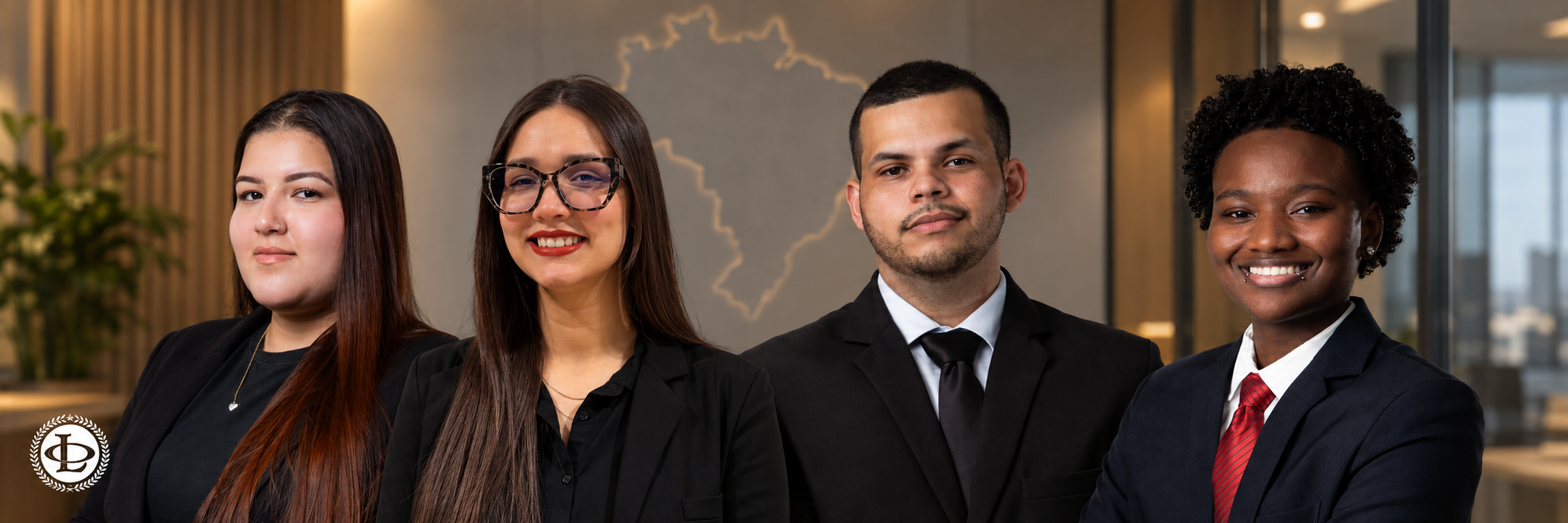 Oliveira Lawyers immigration team — Sara, Kerolayne, Patrick and Atlas