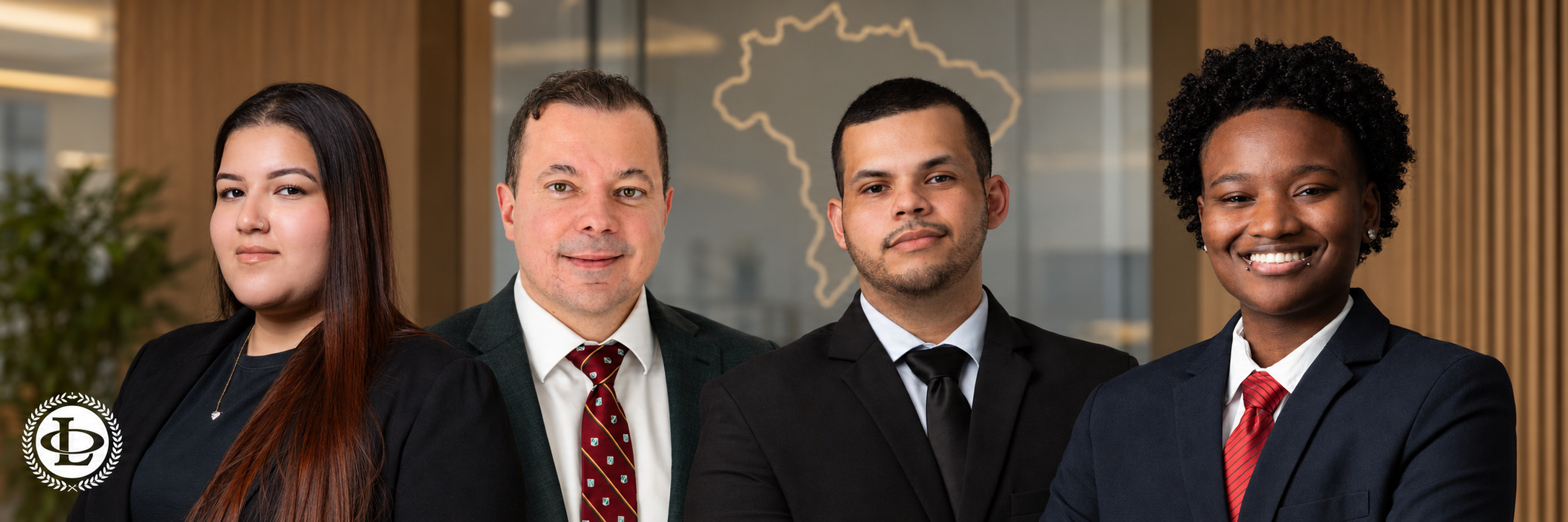 Oliveira Lawyers immigration team — Sara, Luciano, Patrick and Atlas