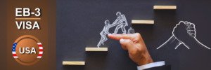 Illustration of steps to obtain EB-3 Visa support.