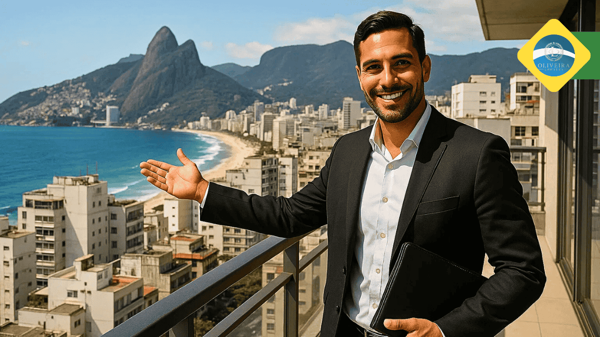 A real estate agent showing properties in Ipanema _Rio de Janeiro