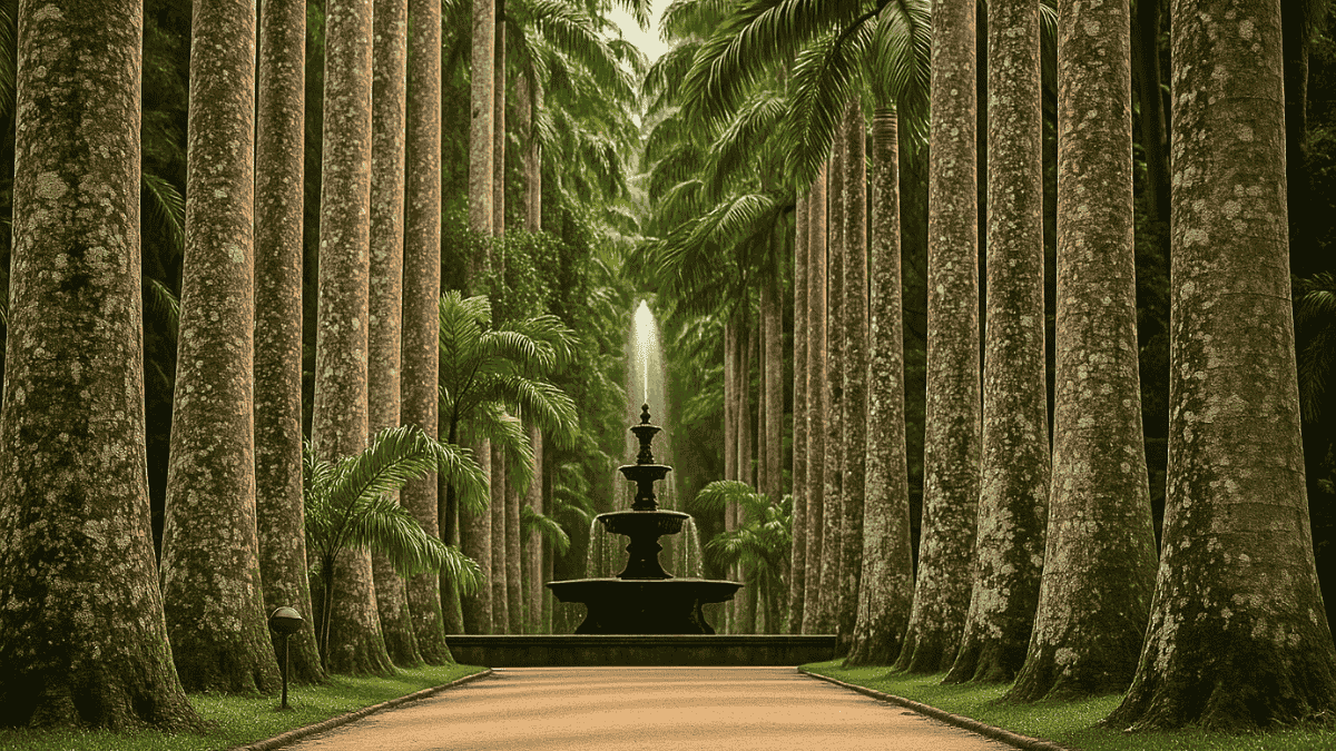 Botanical Golden Morning Fountain, Jardim Botanico _Rio de Janeiro