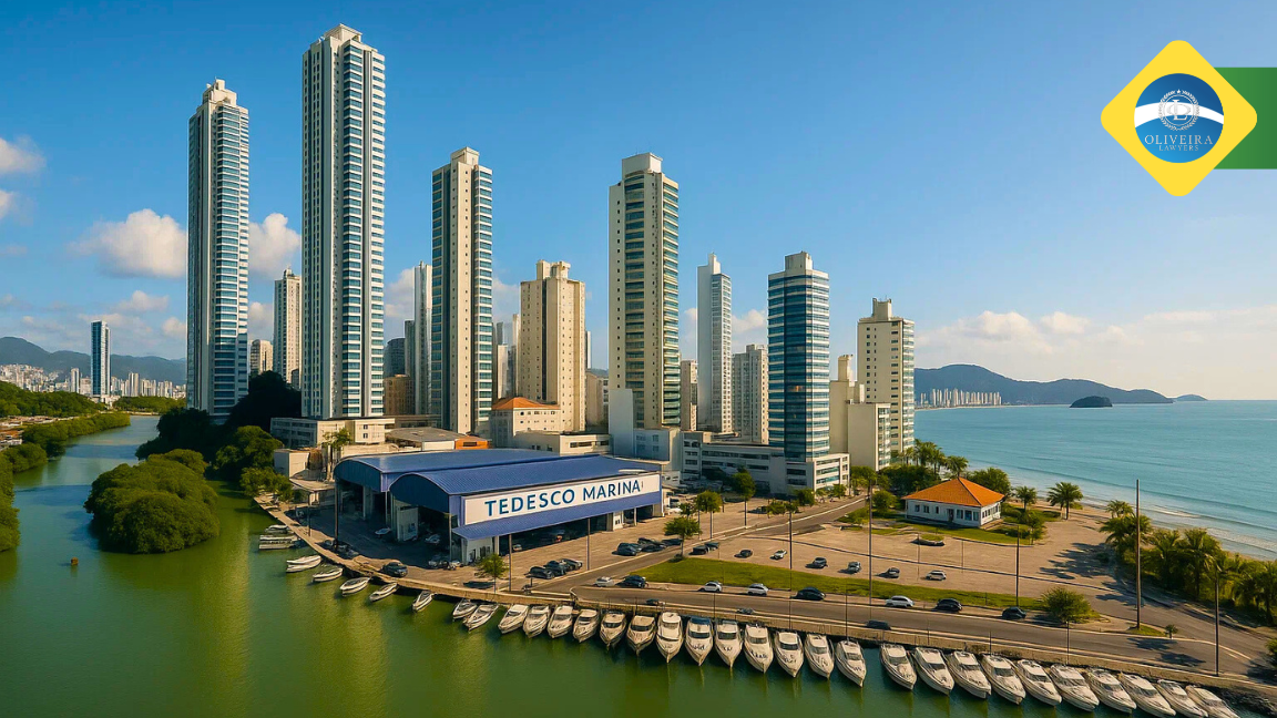 Marina Tedesco area, showcasing waterfront luxury real estate, Balneario Camboriu_Santa Catarina