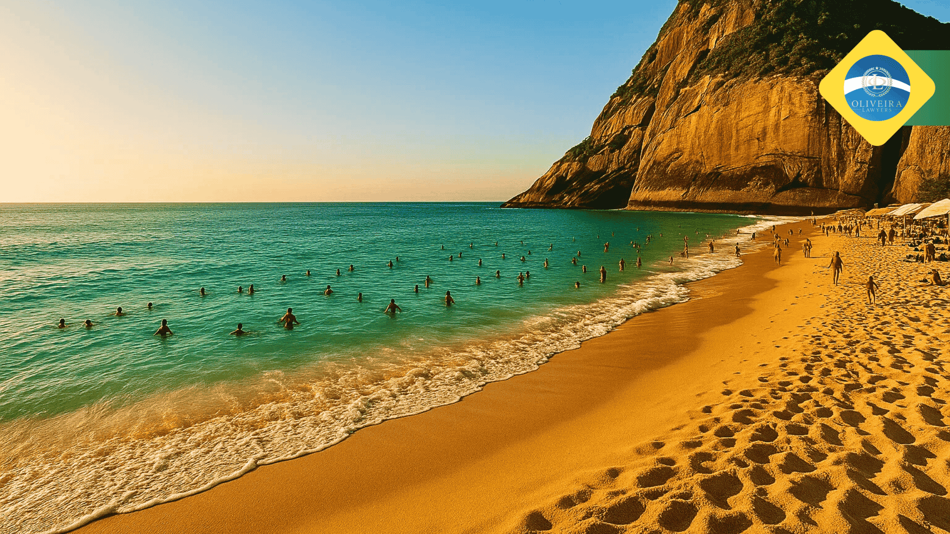 The Golden Morning Beachscape, Joa _Rio de Janeiro