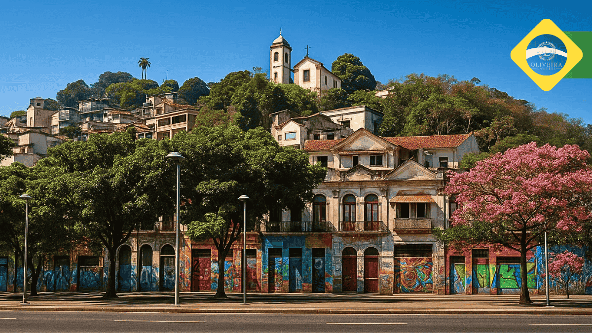 A panoramic view of Santa Teresa with its colonial-style houses, Santa Teresa _Rio de Janeiro