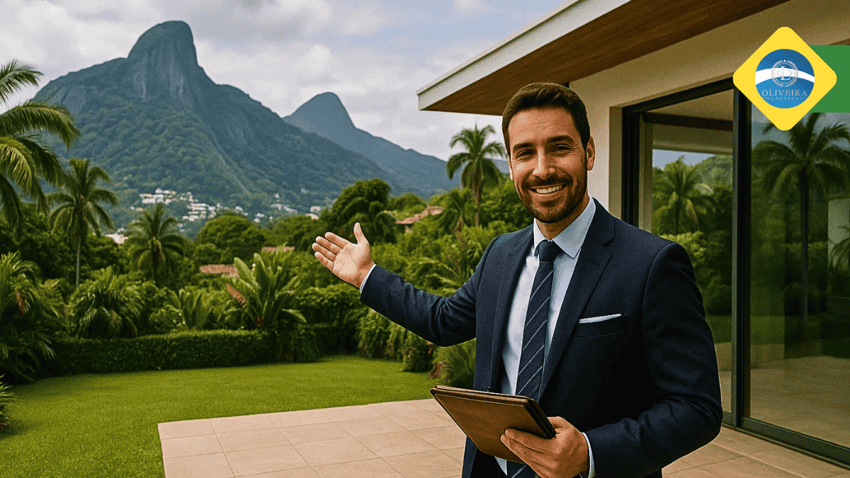 A real estate agent showing properties in Itanhanga_Rio de Janeiro