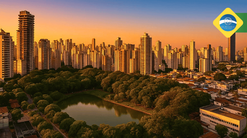 Rua 82 Skyline at Sunset, GoianiaBosque dos Buritis, Goiania_Goiás