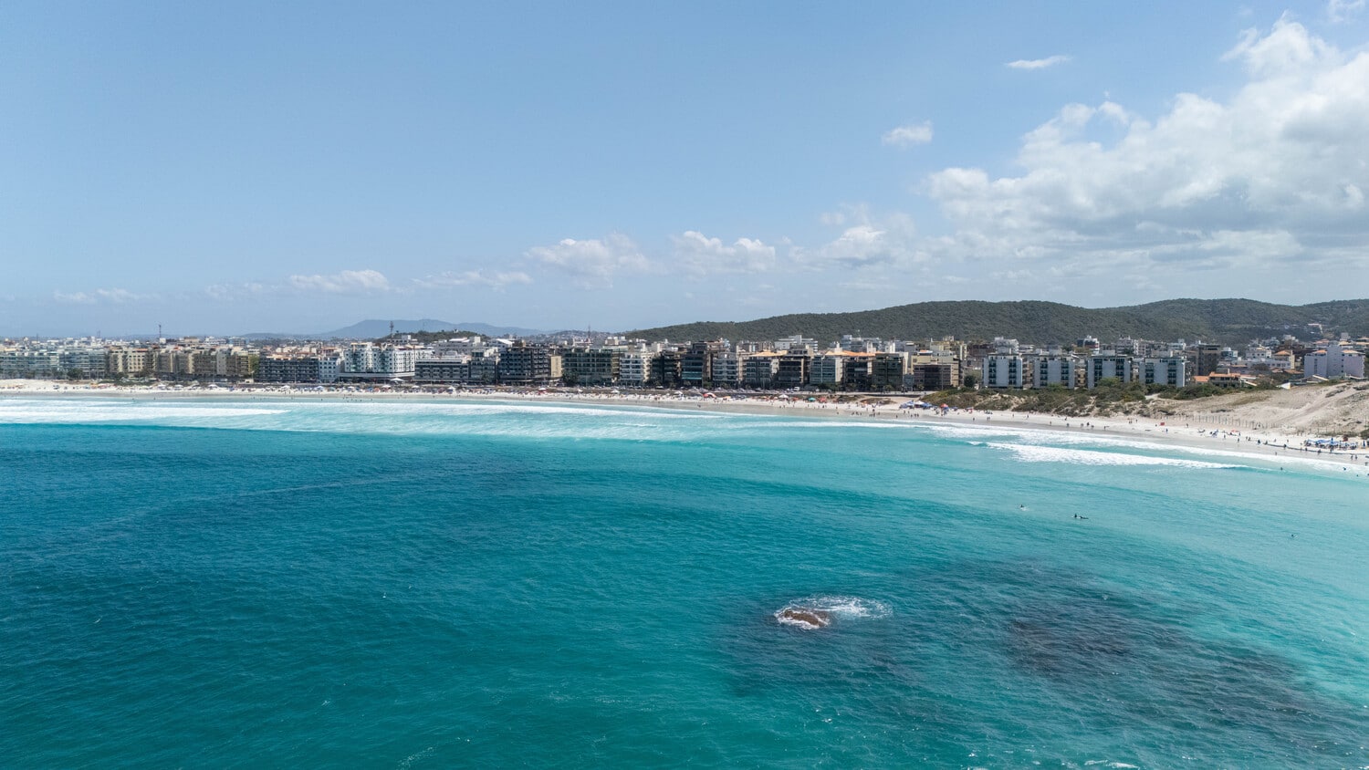 Cabo Frio skyline looking over Praia do Forte